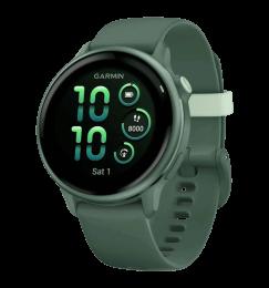Смарт годинник Garmin Vivoactive 6 Metallic Jasper Green with Jasper Green Band (010-02985-02)