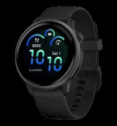 Смарт-годинник Garmin Vivoactive 6 Slate with Black Band (010-02985-00)