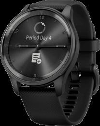 Смарт-годинник Garmin Vivomove Trend Slate S. Steel Bezel with Black Case and S. Band (010-02665-00)