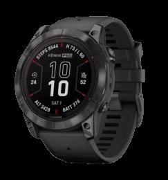 Смарт-годинник Garmin Fenix 7X Pro Sapphire Solar Carbon G. DLC Tit. with Black Band (010-02778-10/11/54)