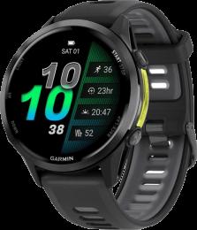 Смарт-годинник Garmin Forerunner 970 Carbon Gray DLC Titanium Black Case w. Black/Translucent Band (010-02969-00/10/60) UA