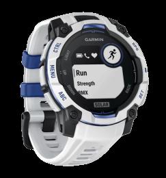 Смарт-годинник Garmin Instinct 3 45mm Solar Whitestone with Whitestone/Bolt Blue Band (010-02934-03)