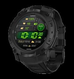 Смарт-годинник Garmin Instinct 3 50mm AMOLED Tactical Edition Black with Black Band (010-03020-50/90)