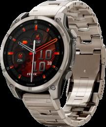 Спортивний годинник Garmin Fenix 8 47mm AMOLED Sapphire Titanium with Vented Titanium Bracelet (010-02904-40)