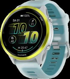 Спортивний годинник Garmin Forerunner 570  47mm Amp Yellow Aluminium with Translucent Whitestone/Turquoise Band (010-02971-01