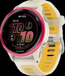 Спортивний годинник Garmin Forerunner 570 42mm Raspberry Aluminium with Translucent Bone/Mango Band (010-02970-02)