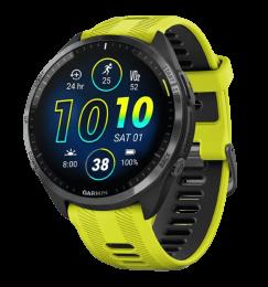 Спортивний годинник Garmin Forerunner 965 Carbon Gray Titanium Bezel w. Black Case and Amp Yell/BlackS.Band (010-02809-02/12)