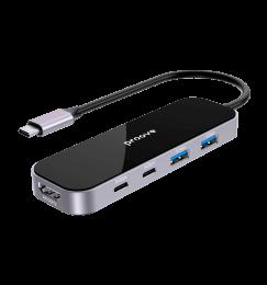 Type-C-Хаб Proove Shadow (2*USB3.0 + Type-C + PD100W + HDMI) (dark gray)