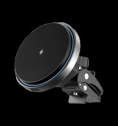 Тримач в машину з Бездротовим ЗП Proove Magic Circle Pro15W (black)