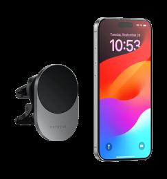 Тримач з ЗУ Satechi Qi2 Wireless Car Charger Space Gray (ST-Q2CCM)