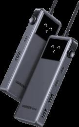 Хаб UGREEN CM888 USB-C to HDMI + 2xUSB 3.2 + 2xUSB-C 3.2 + PD Power Converter Gray (35998)