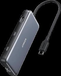Хаб ANKER PowerExpand 8-in-1 - PD in 100W/HDMI/2xUSB-A/USB-C 10Gbps/ (A83830A2)