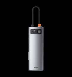 Хаб Baseus Multifunctional Metal Gleam 8- in-1 Type-C (Gray) (CAHUB-CV0G)