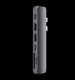 Хаб Satechi Aluminum Type-C Pro Hub Adapter Space Gray (ST-CMBPM)