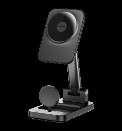 Зарядна станція Keephone Tech Power Stand, 3-in-1 Charging black (TECHPOWSTBK)