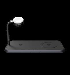 Зарядна станція Zens Dual + Watch Aluminium Wireless Charger Black (ZEDC05BM/00)