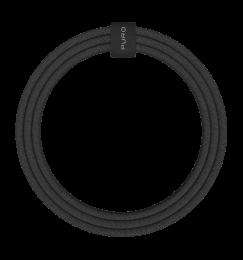 Зарядний кабель Puro Braided Cable FABK4 USB-C to USB-C, 1.5m 60W 480mbps, black PUCCCFABK415MTBLK