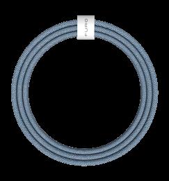 Зарядний кабель Puro Braided Cable FABK4 USB-C to USB-C, 1.5m 60W 480mbps, blue PUCCCFABK415MTBLUE