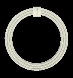 Зарядний кабель Puro Braided Cable FABK4 USB-C to USB-C, 1.5m 60W 480mbps, yellow PUCCCFABK415MTYEL