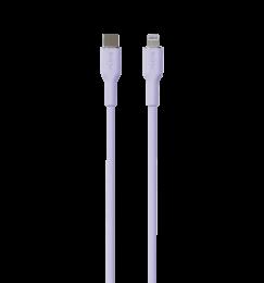 Зарядний кабель Puro Soft Cable USB-C to Lightning, 1.5m, lavender PUCAPLTUSBCICONLVD
