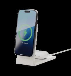 Зарядний пристрій Native Union Rise 2-in-1 Qi2 Sandstone (RS-2IN1-SAN)