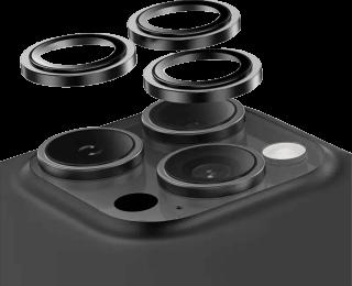 Захисне скло на камеру Keephone iP 15 Pro/iP 15 Pro Max Black Titanium (KPCAMERA15P/15PMBT)