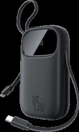 Зовнішній акумулятор Baseus EnerFill FC31 20000 Bipow2 Pro 45W PD QC Black + Кабель USB-C (E0028D00)