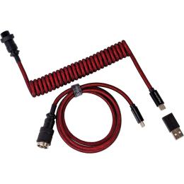 Кабель Keychron Type-A/Type-C Premium Coiled Aviator Cable-Straight Red (CAB2_KEYCHRON)