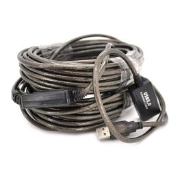 Кабель China USB 2.0 AM / AF, 20m, прозрачний с чипом Q50 (YT-AECWC AM / AF-20.0m)