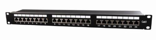 Патч-панель 19" 1U 24xRJ45 FTP 6 Cablexpert (NPP-C624-002)