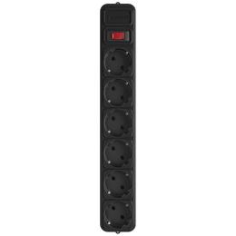 Мережевий фільтр Gembird Power Cube 6 розеток 1,8m Black (SPG6-G-6B)