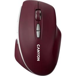 Миша Canyon MW-21 Blue LED Wireless Burgundy Red (CNS-CMSW21BR)
