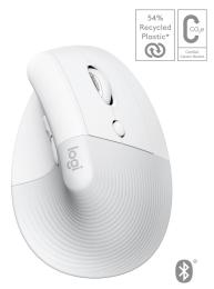Бездротова миша Logitech Lift for Mac Vertical Ergonomic Bluetooth Off-White (910-006477)
