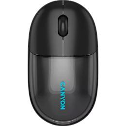 Миша Canyon OnClick 24 BT/ Wireless Transparent/Black (CNS-CMSW24B)