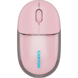 Миша Canyon OnClick 24 BT/ Wireless Transparent/Pink (CNS-CMSW24P)