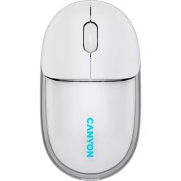 Миша Canyon OnClick 24 BT/ Wireless Transparent/White (CNS-CMSW24W)