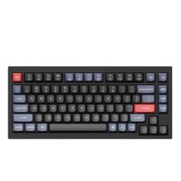 Клавіатура Keychron Q1 QMK HotSwappable Gateron Phantom Red RGB Knob Black (Q1M1_KEYCHRON)