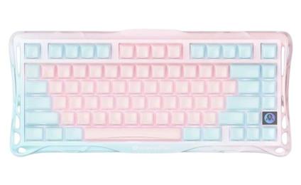 Клавіатура GravaStar Mercury K1 Lite 80keys BSUN Grey BT/WL/USB Lumen Rose (GSK1LITE_PM_PNK)