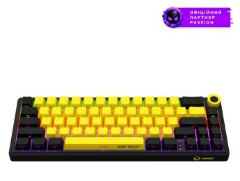 Клавіатура Lorgar KBP70MW Pro Wireless 65% Compact Black Yellow EN/UA (LRG-KBP70MW-YL-US)