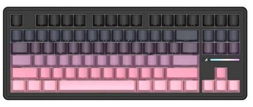 Клавіатура Attack Shark M87 Pro V2 RGB Linear White Jade Switch Wireless (AS-6972792470467-B) Gradient Pink (G-000003997)