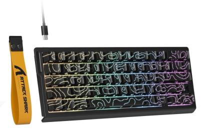 Клавіатура Attack Shark X68 RGB HE Magnetic Linear Switches (AS-6972792470634-BK) Black Contours (G-000004021)