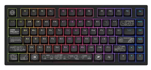 Клавіатура Dark Project ALU81 Terra Nova ENG/UA (DPKB_NOVA_81_ANSI_BLACK_UA)