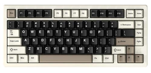 Клавіатура Attack Shark X75 RGB Kailh MX Crystal Switches Wireless (AS-6972792471457-CW-UA) Cheese White (G-000004024)