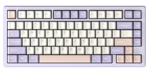 Клавіатура Attack Shark X75 RGB Kailh MX Crystal Switches Wireless (AS-6972792471464-TP-UA) Twilight Purple (G-000004025)
