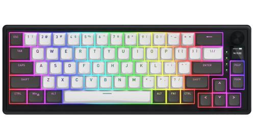 Клавіатура HATOR Skyfall 65 PRO Wireless Silent Switches US (Англ.) Grey Black (HTK4160)