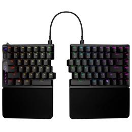 Клавіатура ASUS ROG Falcata Split 83key Magnetic Switch USB-A/WL/BT EN RGB Black (90MP043H-BKUA20)