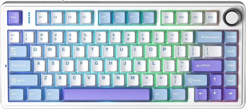 Клавіатура Aula F75 Gasket Reaper Hot-Swap PBT 2.4G Wireless/BT Purple (6978080501479)