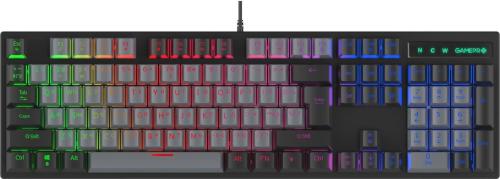 Клавіатура GamePro MK105B Blue Switch RGB USB Black (MK105B) Б/в