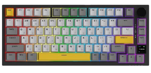Клавіатура Ajazz AK820 PRO 75% Exploded Flying Fish Switch Black RGB (AK820PRO-FF-BGY)