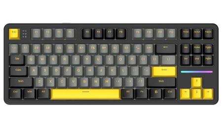 Клавіатура Attack Shark X87 RGB Linear Strawberry Switch Wireless (AS-6972792470429-SB) Star Black (G-000003585)